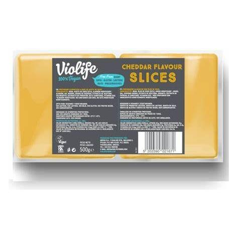  Violife - Lonchas Estilo Queso Cheddar Vegano (500g) -  True Vegan S.L