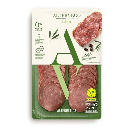  Altervego - Salchichón Vegano en Lonchas -  True Vegan