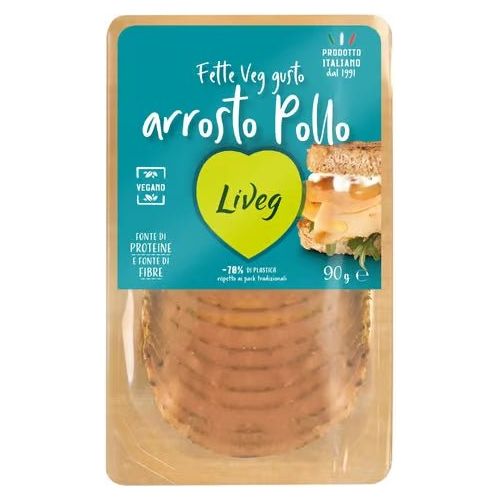  Liveg - Lonchas Estilo Pollo Asado (Arrosto Pollo) -  True Vegan S.L