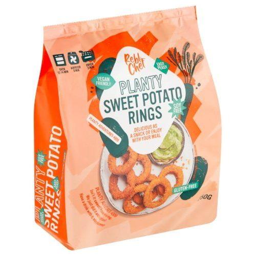  Rebl Chef - Anillas de Boniato (Planty Sweet Potato Rings) (250g) -  True Vegan S.L