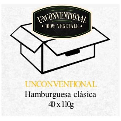  Unconventional - Hamburguesa Vegetal HORECA (40x110g) -  True Vegan S.L