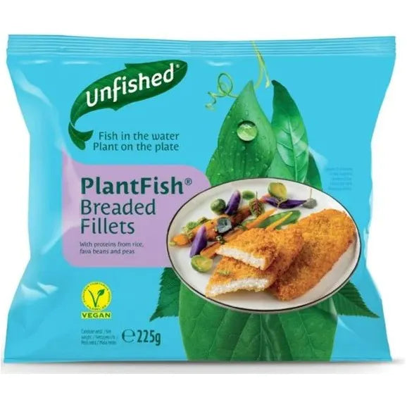  Unfished - Filetes de Pescado Empanado (PlantFish Breaded Fillets) -  True Vegan S.L